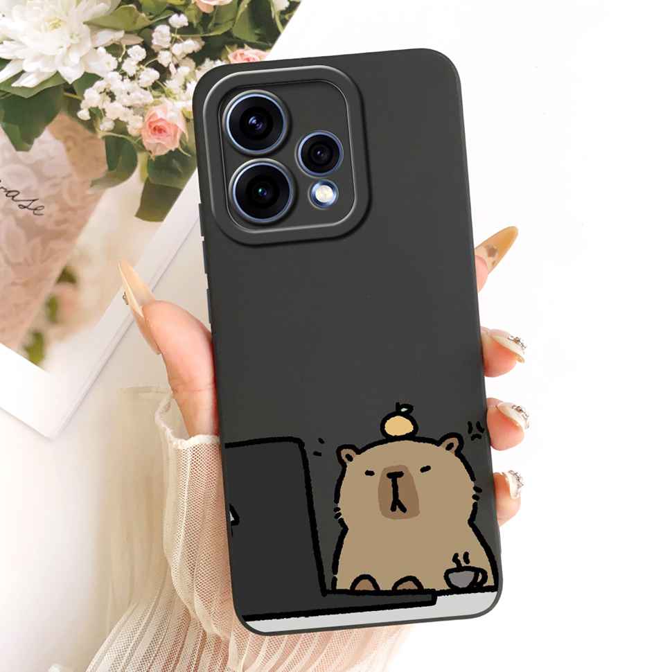 For Oppo Reno15 5G Case CPH2825 ilicone Back Cover For Oppo Reno 15C Reno15c 5G Cute Panda Cartoon Phone Cases Shockproof