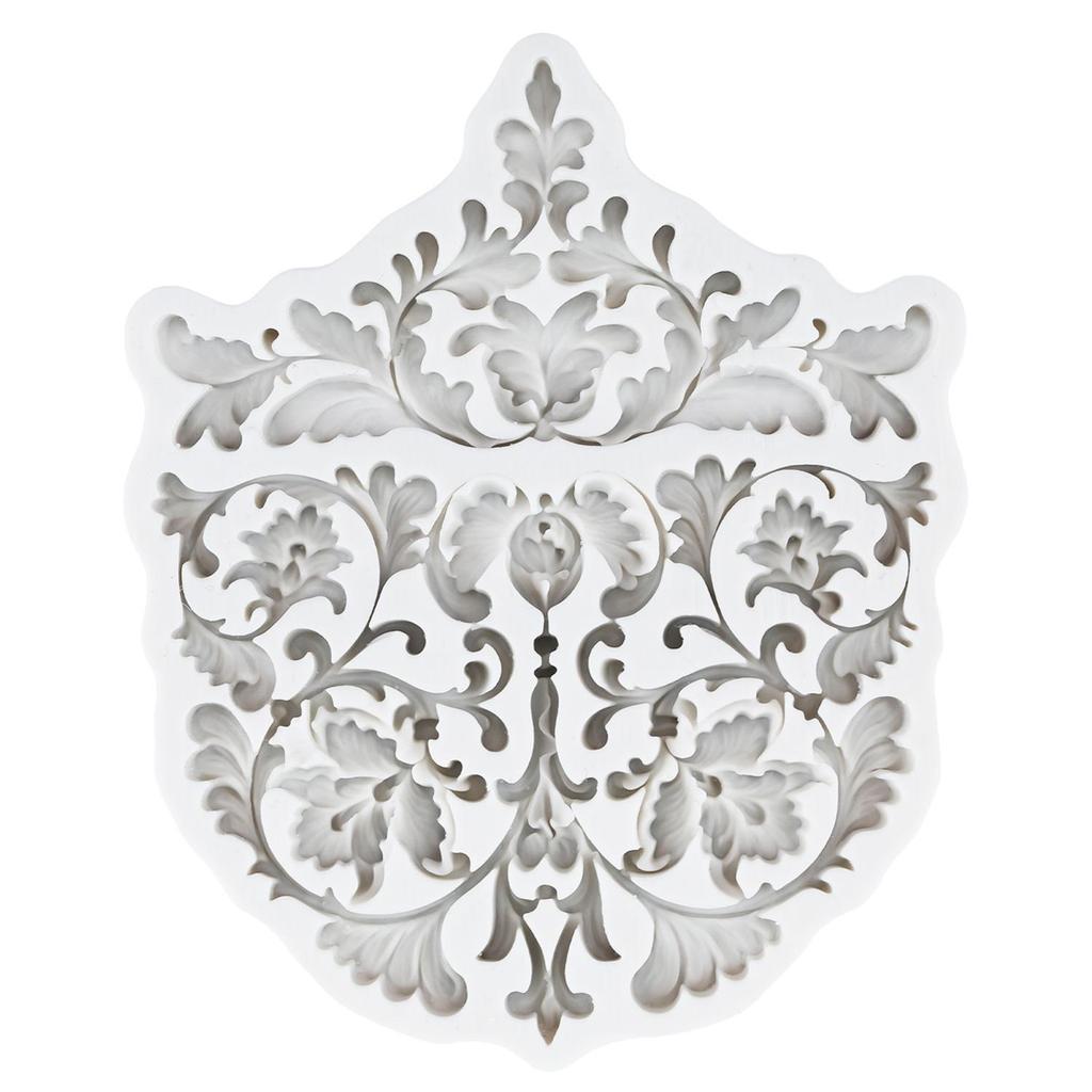 Baroque Style Silicone Mold Curlicues Scroll Lace Fondant Molds Cake Decorating Tools Theme Cake Dessert Decorated Chocolate Candy Mold