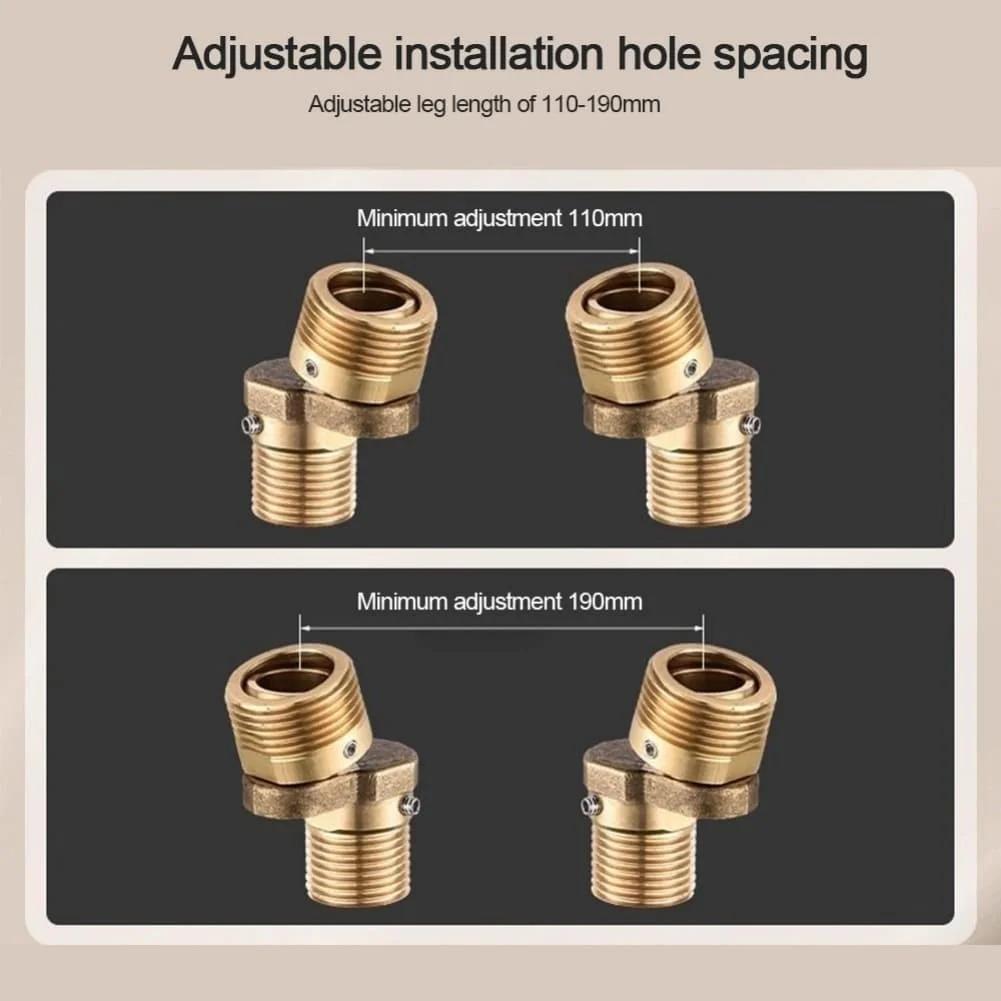 360 Degree Rotation Shower Adapter For Showering As Shown Rust And Wear Resistant 0-40 Degree Adjustment Range