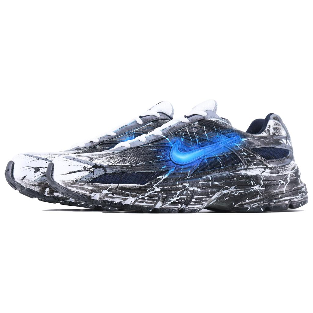Nike Initiator Abrasion Resistant Abrasion Resistant Low Top Running Shoes Men's White Blue Black 394055-101(Team168-)