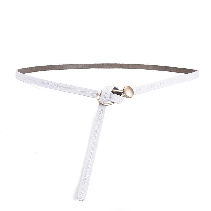 Wholesale belt women's leather pin buckle versatile decorative dress Korean version thin belt belt belt belt