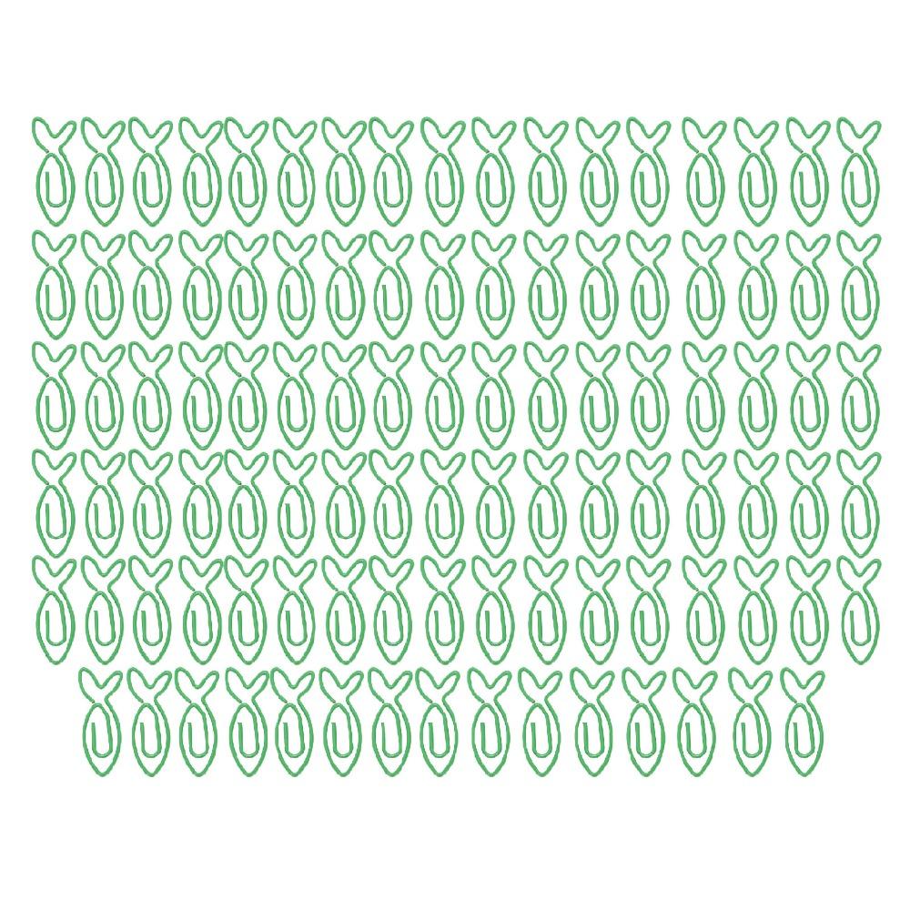 Fish Shaped Fish Shaped Office Paper Clips Plastic-coated Metal Dark Blue Cute Office Paper Clips Prevent Slip Portable