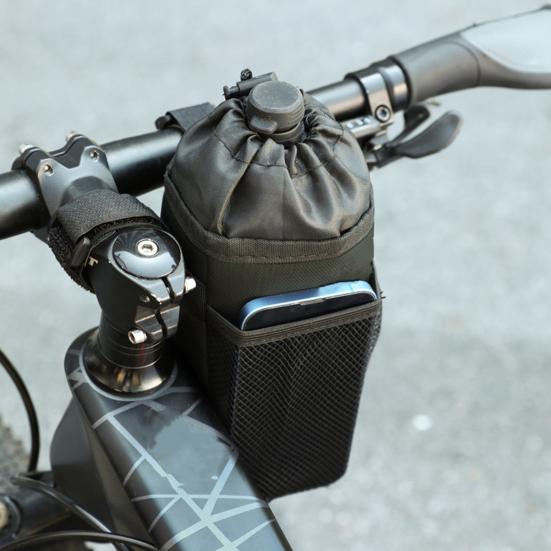 תיק לבקבוק מים לאופניים שרוך מתכוונן עמיד למים תרמי לאופני כביש הרים נרתיק אחסון לבקבוק שתייה אביזרי אופניים לרכיבה על אופניים