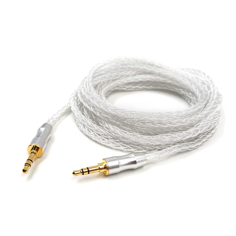 5N Pure Silver Replacement Headphone Cable To for and Also Compatible with Vivabo and (3.5mm 3.5mm) MDR-1A, 1000XM3, 1000XM4, 1000XM5, MDR-XB950BT,