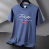 10 Colors Pure Cotton Short Sleeve T-shirt Men's Casual Round Neck Loose Tee Shirt Large Size S-6XL