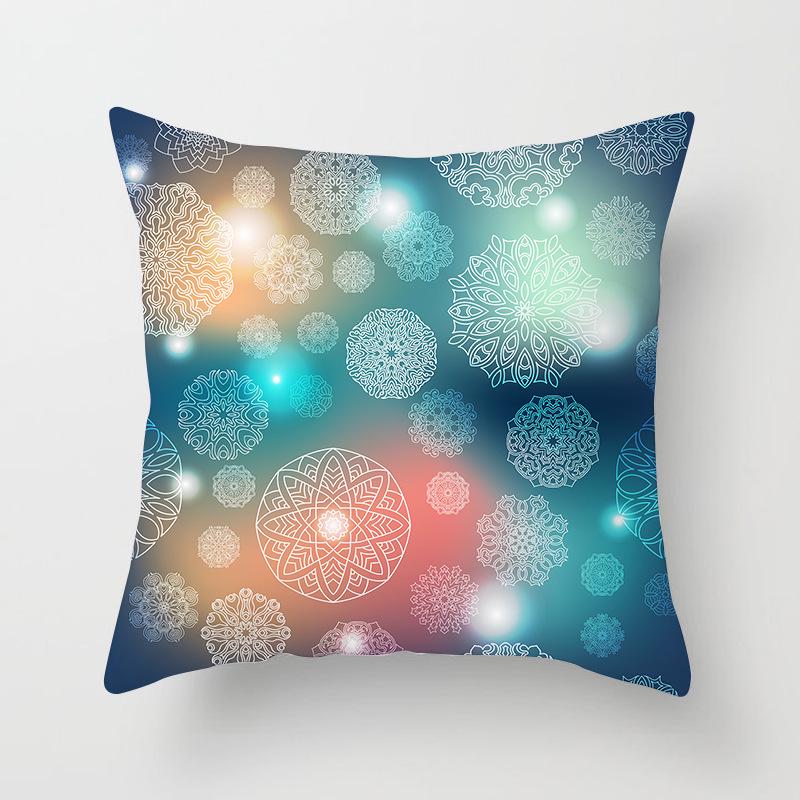 Christmas theme Christmas tree decoration printed pattern cushion cover home living room sofa decoration pillow pillow cover
