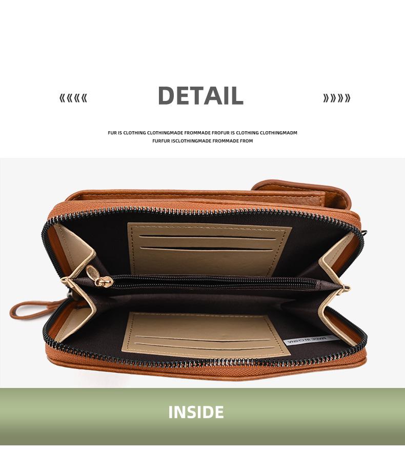 2024 Bestseller Retro Dámská Peněženka & Crossbody Taška na Mobil