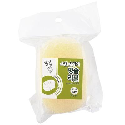 Stainless Steel Handle Cleaning Brush, Scrubber, Sponge Cleaning Brush