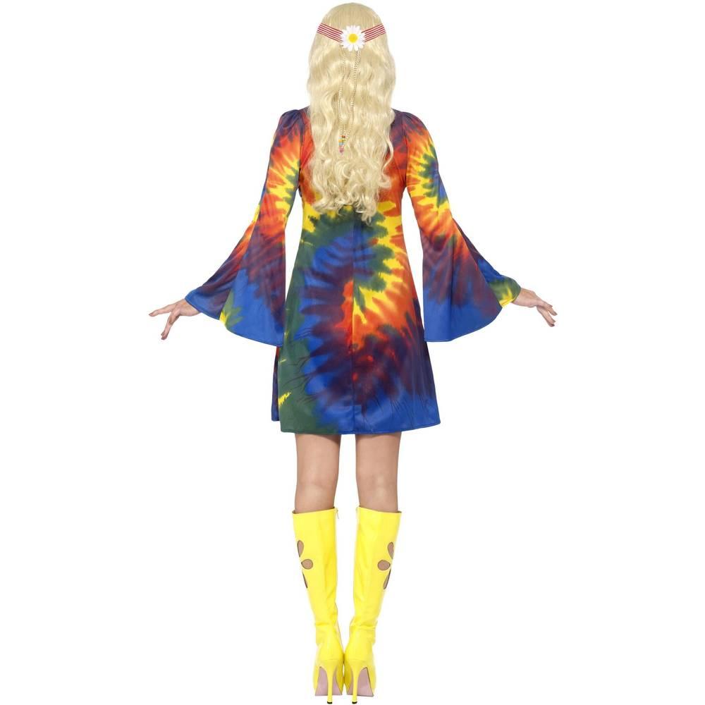 Smiffys Womens/Ladies Tie Dye Costume Dress
