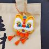 Chinese Style Lion Dance Tassels Pendant Awakened Lion New Year Zodiac Plush Doll  Girls