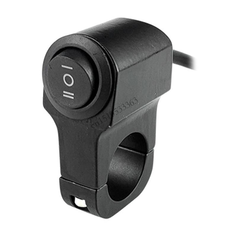 090E ATV Light Switch Motorcycle Handlebar Switch Waterproof Handlebar Toggle Switch for Headlight чёрный