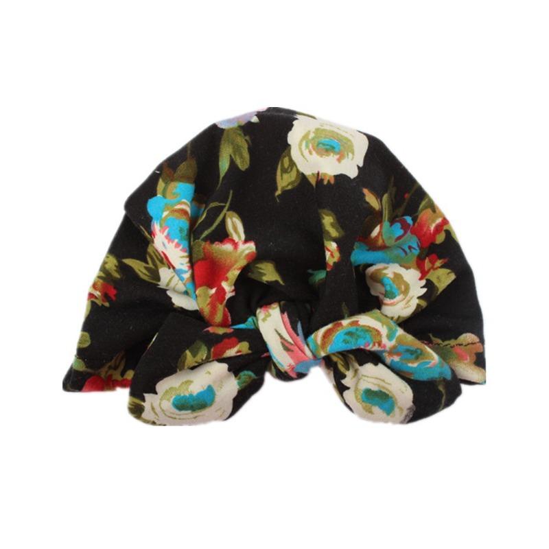 Neue Baby-Pullovermütze mit Hasenohren, bedruckte indische Kindermütze, dünne bequeme Baby-Reifenmütze