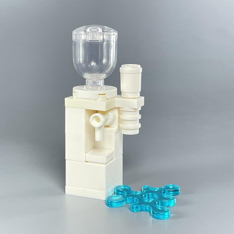 City MOC Furniture Desktop Game Computer Table Desk Piano Prints Set Building Blocks Toys for Children Assemble Bricks Parts