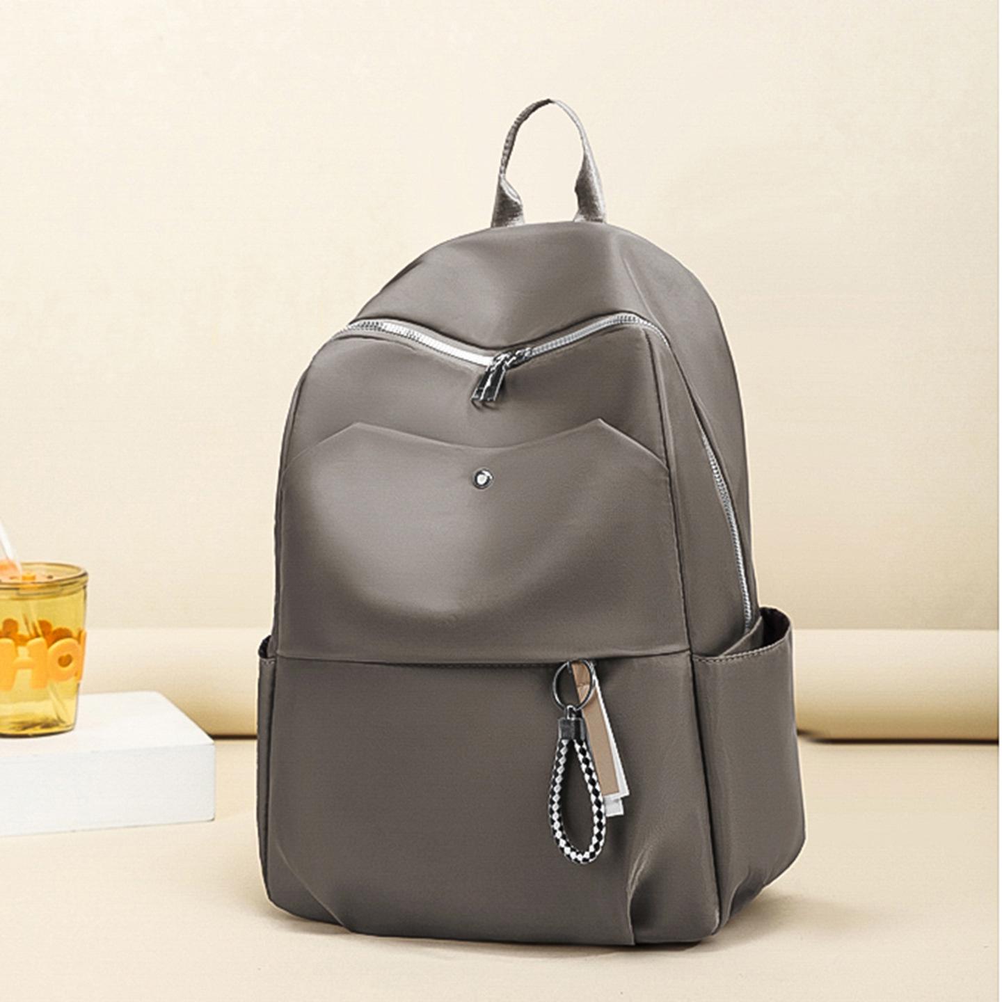 

Роскошный женский рюкзак большой вместимости из легкой ткани Оксфорд - Нишевый дизайн, простой и элегантный рюкзак на двойном плече 37*14*29 хаки