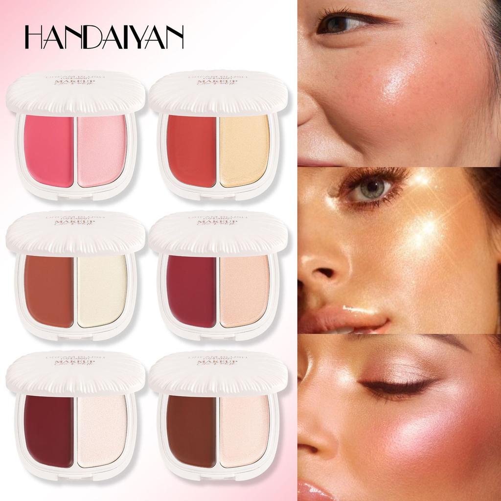 Tofarget Highlighter Blush Cream Pure Wind Makeup Ansiktslysende Langvarig vanntett matt blush