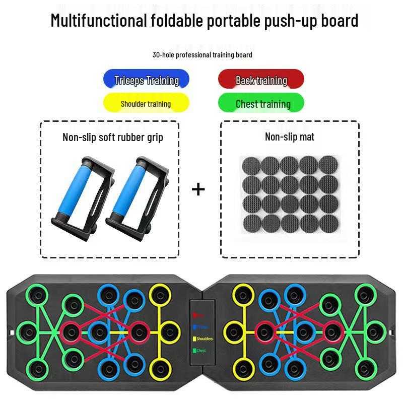 Portable Multifunctional Push-up Board for Home Training - Pectoral and Abdominal Muscle Exercise Equipment for Men