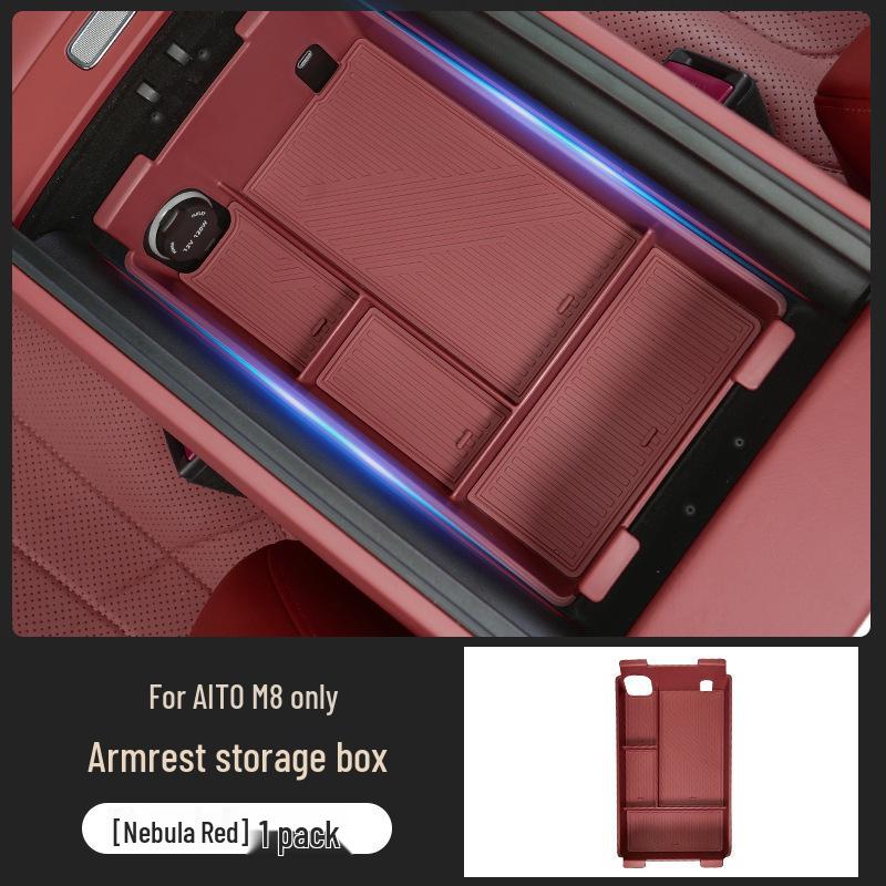 Upper Silicone Pad for Center Console: Ideal for item storage, armrest decor, and organizing miscellaneous items.