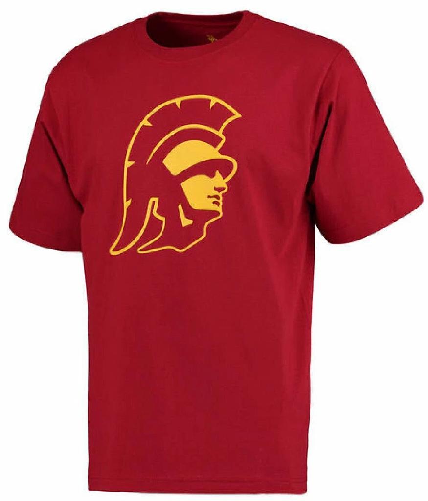 USC Trojans Cardinal Trojan Head Short Sleeve T shirt