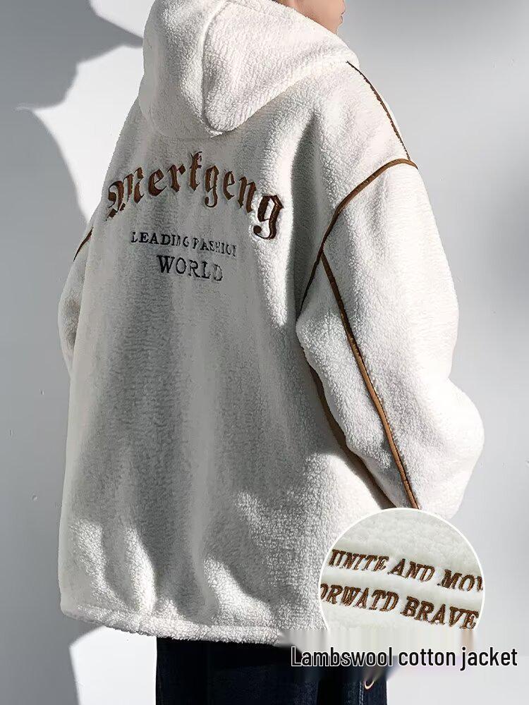 Men's Trendy Lambswool-Thickened Fleece Cotton Jacket - 2025 Spring/Autumn/Winter Collection