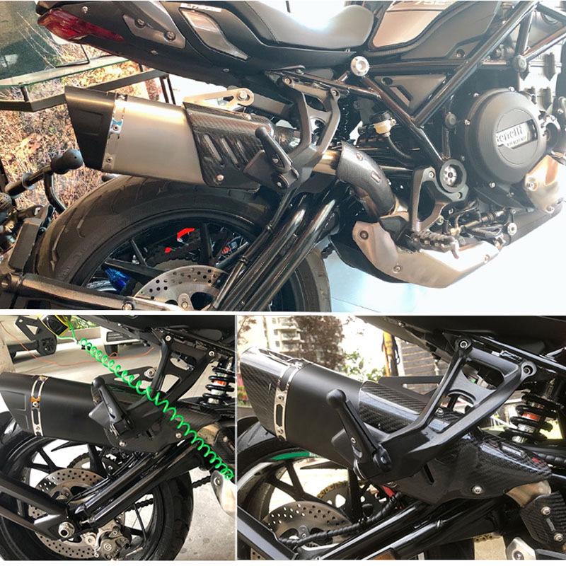 Benelli 752S Stainless Steel Mid Slant Scorpion Carbon Fiber Exhaust