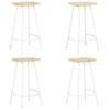 Day and Night - Day and Night Kitchen Stools 4 Units Solid Mango Wood