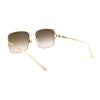 GUCCI 1955 Horsebit Metal Herringbone Metallic Sunglasses Sunglasses Women's Gold/Tawny Gradient