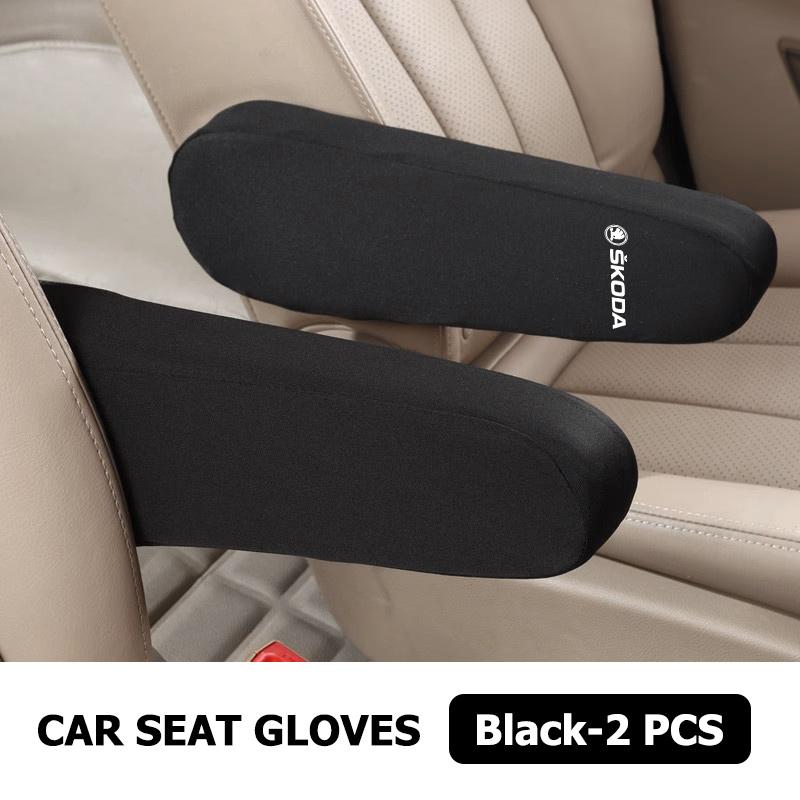 AAABT1 Car Interior Armrest Dust Proof Hand Armrest Protector Covers For Skoda Kamiq MK3 Roomster Rapid Kodiaq Karoq Fabia Enyaq