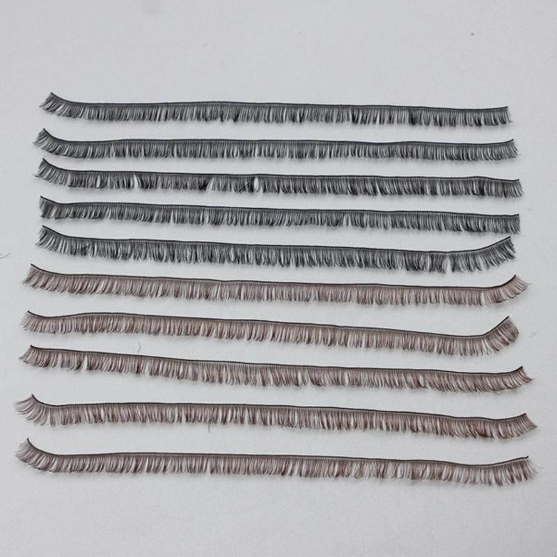 5PCS Craft Doll Accessory Eyelashes Set Customizable Length Realistic Curved Design Doll Eyelash Crafting Essential