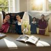 When Life Gives You Tanger Pillow Case Sofa and Living Room Decorative Cushion Covers Dust-proof and Mite-proof Invisible Zipper