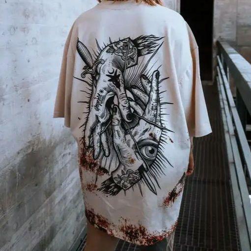 

[Б/У] Распродано L | STAYCOLD Think Twice отбеленная футболка