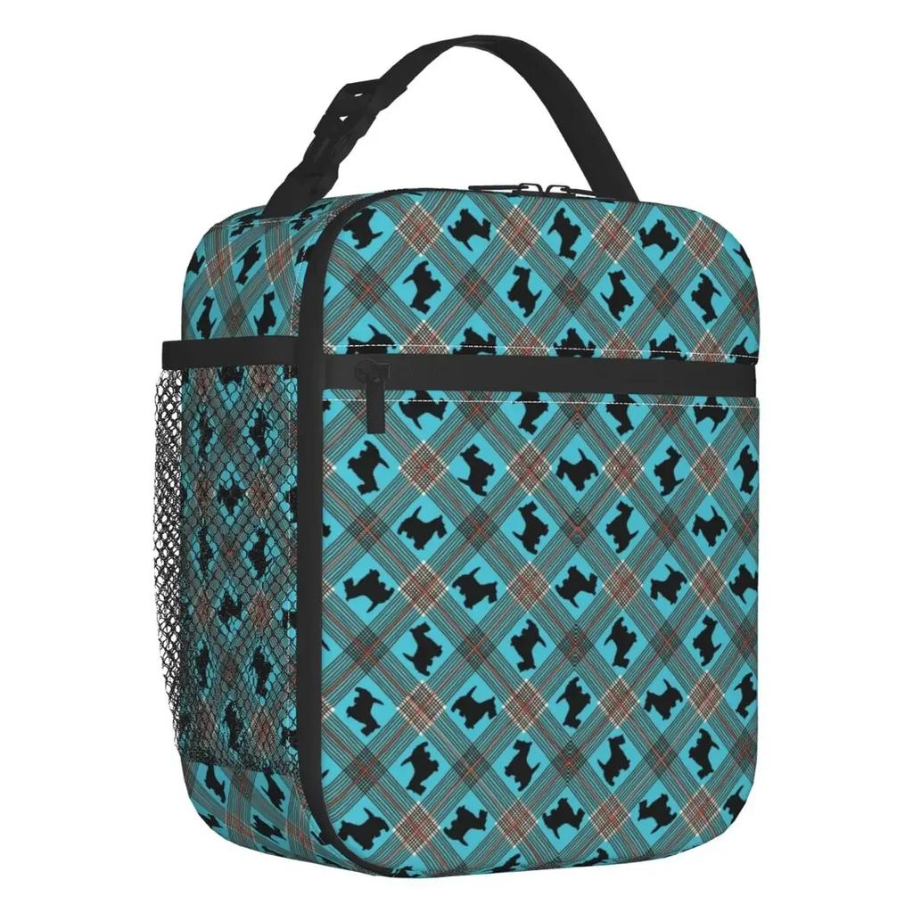 Vintage Scottish Terrier Dog Insulated Lunch Bag for Work School Scottie Pet Lover Leakproof Cooler Thermal Lunch Box Women Kids