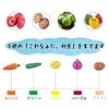 CARLORBO toy wooden play kitchen fresh vegetables fruits magnetic food set girls boys easy cut