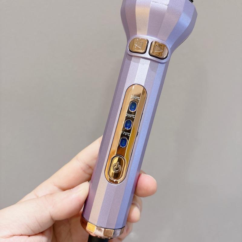 1SET new automatic curling iron does not hurt the hair, portable home multi-function large wave straight curling dual-purpose curling iron