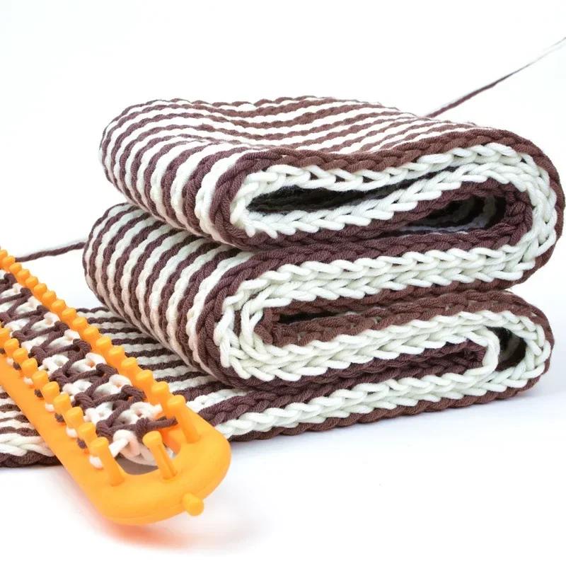 Rectangle DIY Knitting Loom Scarf Sweater Hat Shawl Stitching Knit Handmade Weaving Lazy Braiding Tool Crochet Loom Set Kit