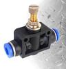 4 6 8 10 12mm SA Blue Pneumatic Air Fitting Quick Release Push In Connector Flow Manual Control Valve Air Speed Throttle