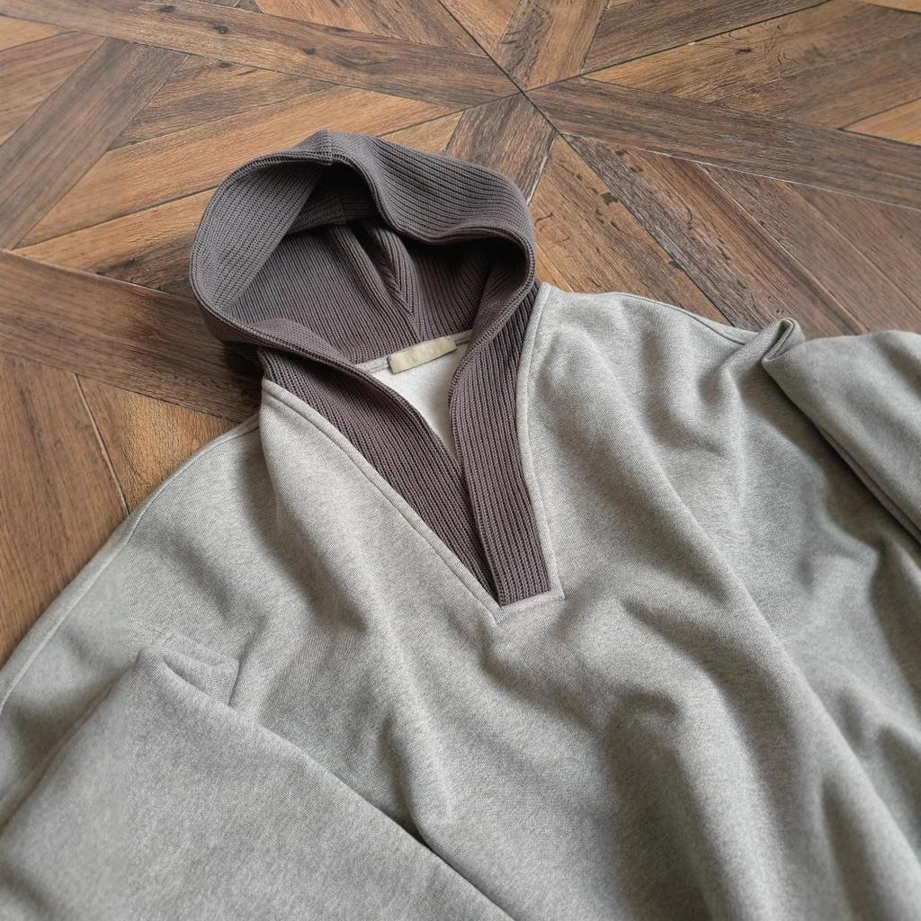 Sweater Men's Hooded Autumn and Winter Wool Design Sense Niche Loose Casual Coat