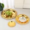 Vintage Carved Metal Tray, Home Multifunctional Jewelry Tray, Snack Dish, Pastry, Fruit Tray, Living Room Decoration
