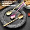 Pure Titanium Spoon Ultra Lightweight Long Handle Spoon Acid Resistant Non-Rust Spoon Outdoor Camping Restaurant Spoon