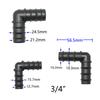 1/2 3/4 1 Inch Garden Hose Tee Elbow End Plug Straight Connector 16/20/25mm PE Hose Water Splitter Repair 90 Degree Connector