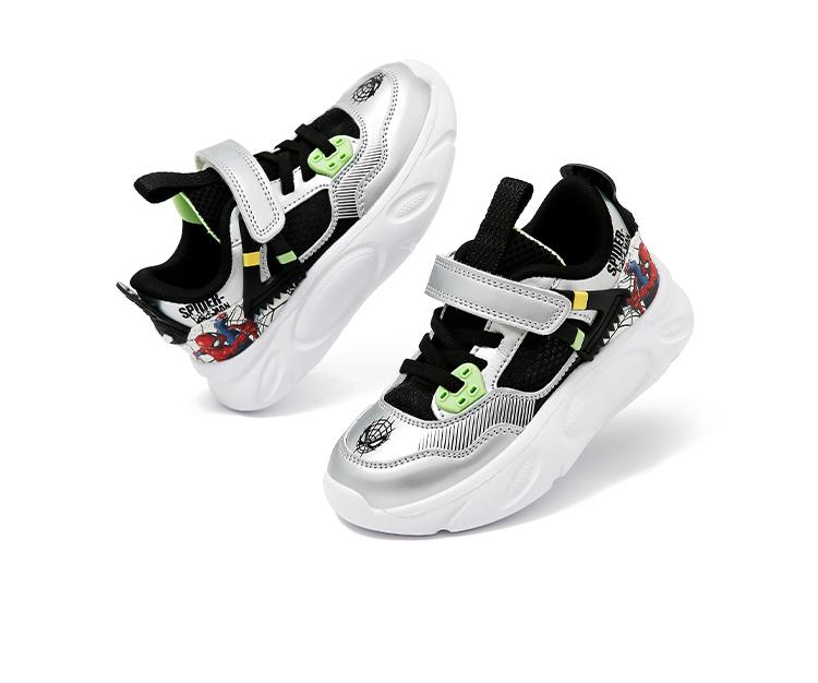 Disney Casual Children's Shoes Spider-Man Summer Mesh Breathable Mid-Size Children's Outdoor Soft-Soled Sports Shoes