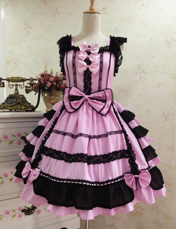 Court Style Lolita Princess Lace Bow Cosplay Dress
