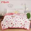 Lotso Print Flower Cotton Fiber Comforter Moisture Wicking Breathable Fabric