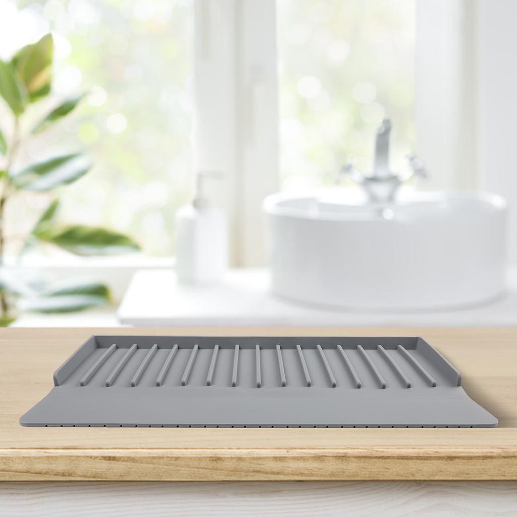 Dishwashing Kitchen Cleaning 14in*4in Silicone Sink Guard Secure Suction Hold Adjustable Design Easy To Install