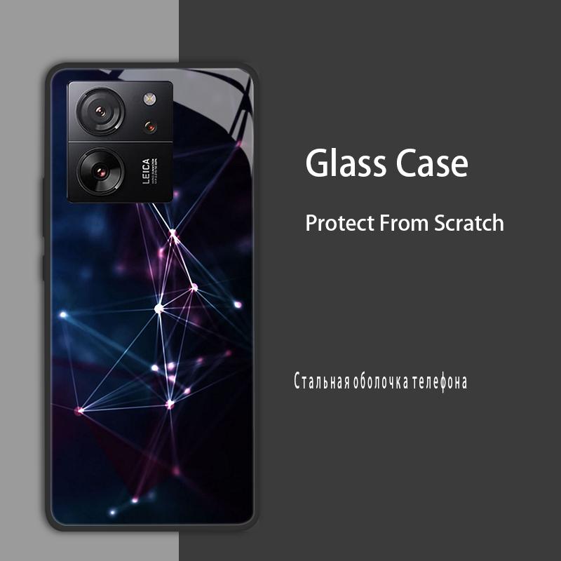 For Xiaomi 13T 13T Pro Case Cover Tempered Glass Case Hard Shockproof Coque Bumper For Xiaomi Mi 13T Pro Mi13T Pro Protect Case