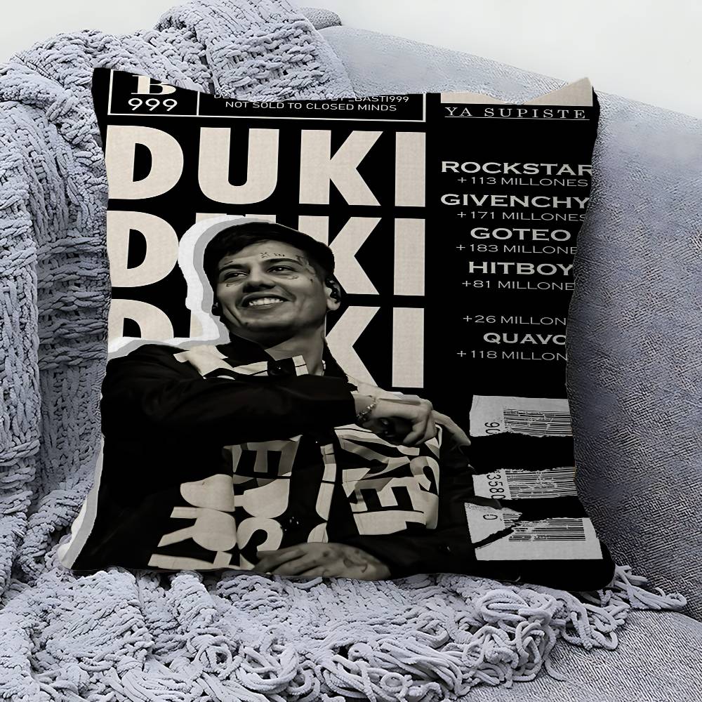 Rapper Duki Pillow Cover Design Cushion Cover Decor Holiday Decorati