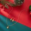 Christmas Bell Choker Necklace For Women Trendy Jingle Bell Xmas Pendant Clavicle Chain New Year Party Jewelry Gift