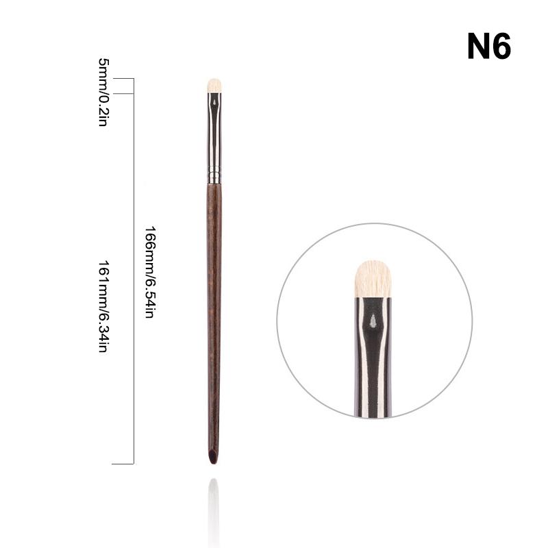 1Pcs Animal Hair Makeup Brush Complete Set Lip Brushes Eyeshadow Brush Soft Makeup Brush Beauty Tools Smudge Brush Single
