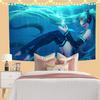 Kawaii Wandbehang-Wandteppiche Anime Süßes Mädchen Schlafzimmer Nachttisch Dekoration Japanischer Cartoon Heimdekorationen