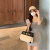2025 Trendy Pink Waist-Cinched French Summer Dress for Women