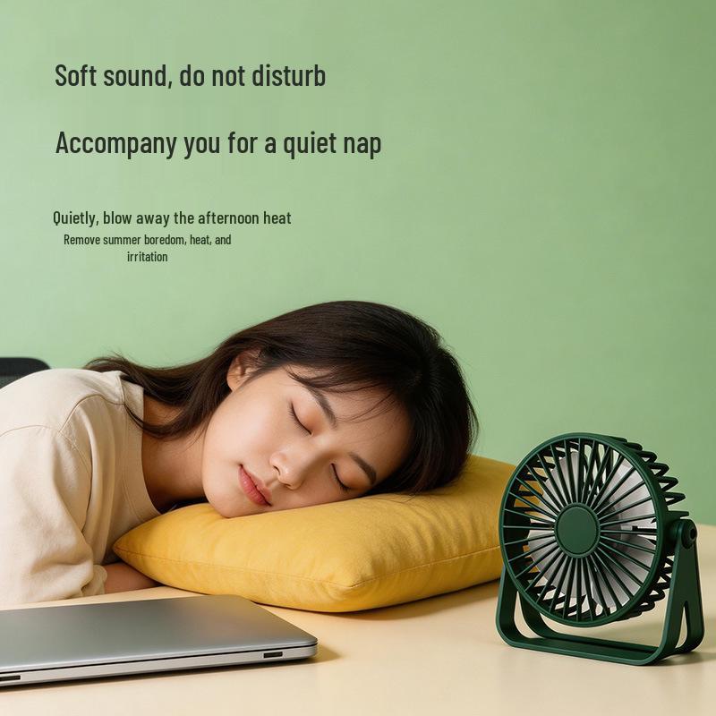 2026 USB Desktop Fan: High-Power Circulation for Office, Living Room & Dormitory.